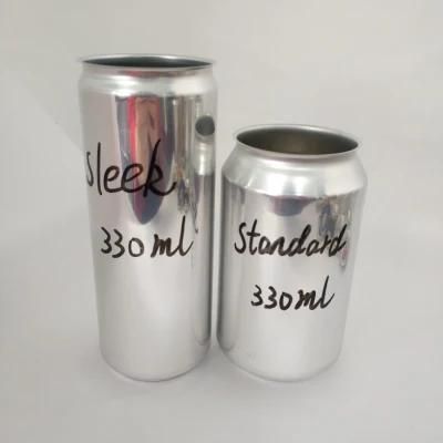 High Quality Standard Stubby Slick Sleek Slim 200ml 250ml 310ml 330ml 355ml 473ml 500ml Aluminum Beer and Beverage Cans