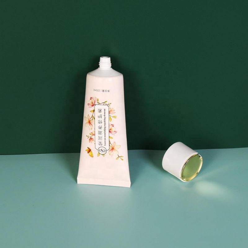 Eco-Friendly Bio Sugarcane Cosmetic Tube with Gold Lid