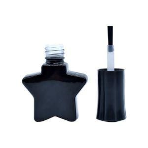 Star Style Design Gel Light Resistant Glass Bottle with High Quality Plastic Cap and Brush