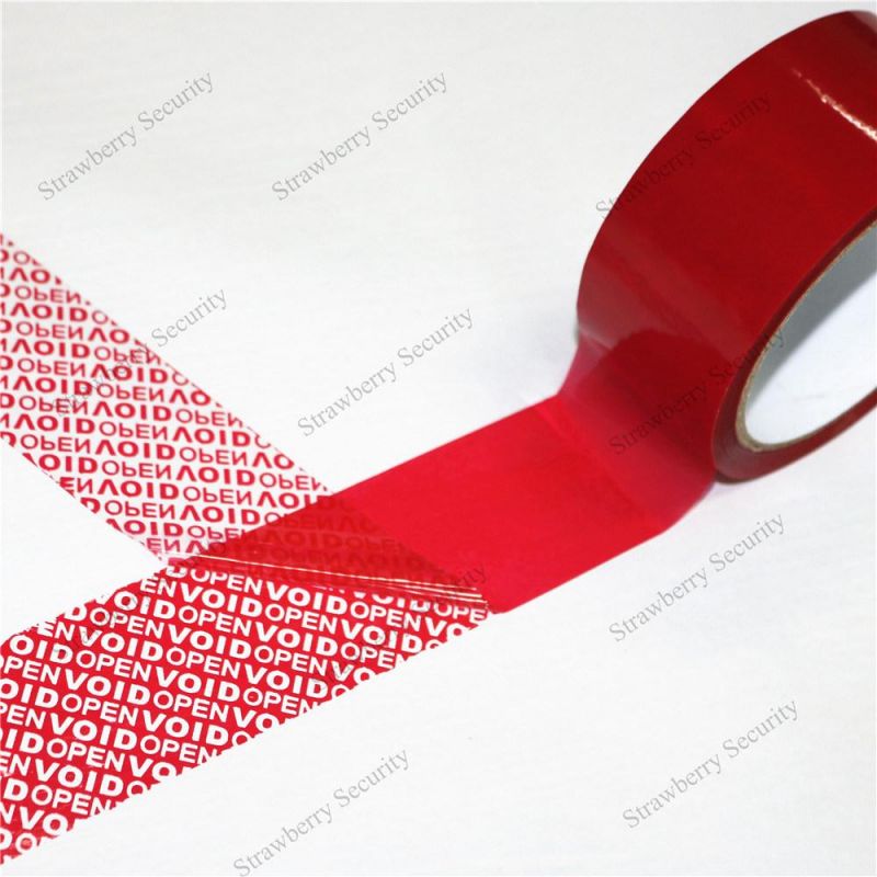 50mm*50m Red Tamper Proof Tape Security Tape Void