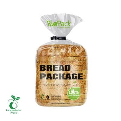 Wholsale Eco Kraft Paper Packaging Biodegradable Bread Bag with Clear Window for Food