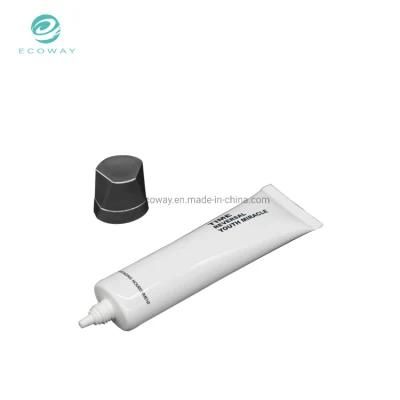 25ml PE Silver-Plated Shaped Oval Screw Cap Text Offset Printing Base Cream Tube