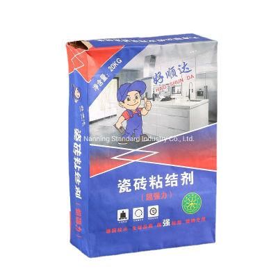 20kg Flat Bottom Cement Paper Bag with Valve Top for Packing Building Material