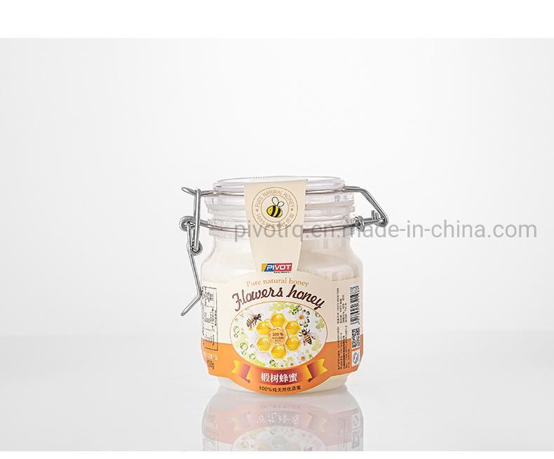 500g Pet Honey Bottle with Steel Wire Clasp Handle for Honey Packing