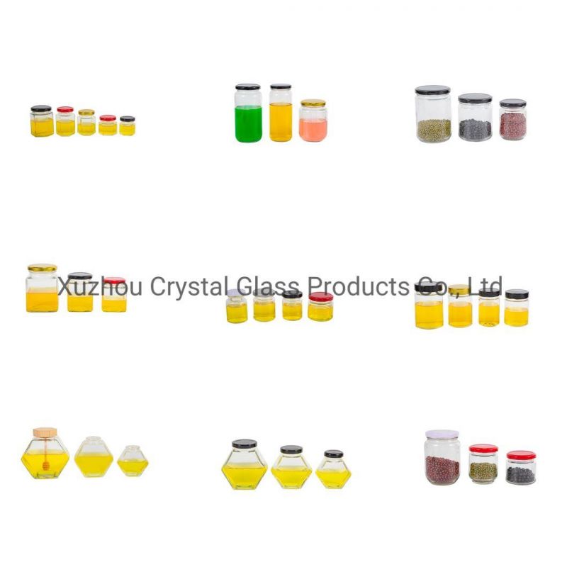 3oz Cheap Small Food Grade Hexagonal Honey Spice Glass Jars Container