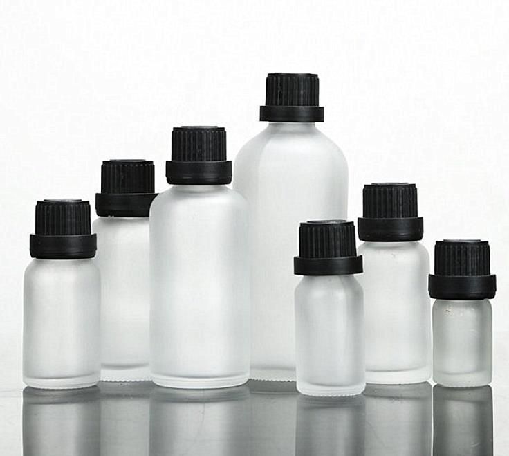 Frosted Round Cosmetic Glass Bottle with Pump Spyayer Seal Cap 50ml 100ml
