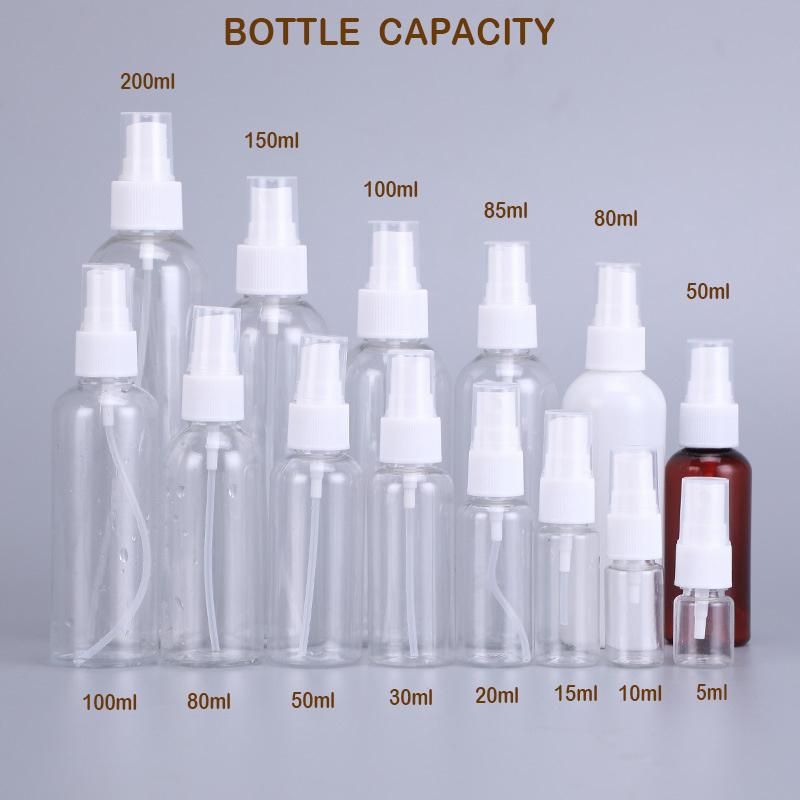 100ml 120ml 200ml 250ml Empty Plastic Spray Pet Airless Lotion Cosmetic Perfume/Shampoo/ Hand Sanitizer /Hair Oil Dropper Round Packaging Bottle with Foam Pump