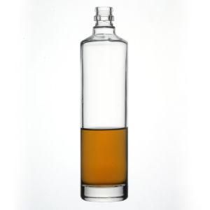 Customized Empty Glass Wine Bottles 500ml for Whisky Vodka Spirits Flint Clear Transparent Glass Liquor Bottles