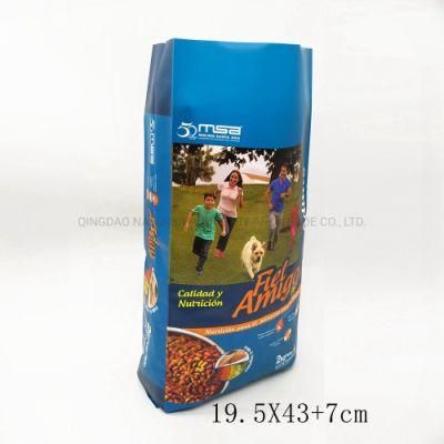 1-10kg Plastic Stand up Flat Bottom Pet Dog Food Packaging Bag