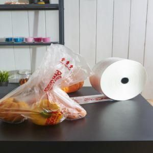 Wholesale HDPE Flat Star Bottom Sealed Printing Plastic Produce Bag for Food