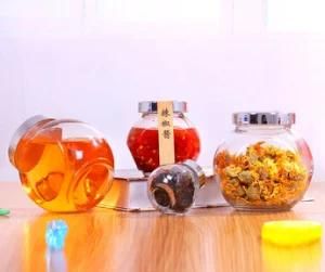 High Quality 50ml 180ml 380ml Customize Empty Clear Screw Plastical Lid Glass Food Jar