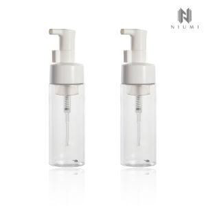 180ml Foam Bottle Clear Facial Mousse Liquid Bottle Plastic Container with Foam Pump