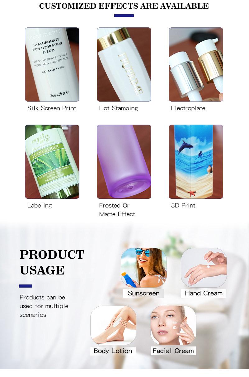 Popular Cosmetic Packaging Plastic 40 Ml Moisturiser Lotion Bottle