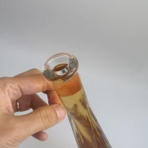 Wholesale Clear Tall Triangle/Round Cork Top Glass Bottles for Beverage Water/Liquid/Liquor/Milk/Fruit Juice