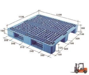Hygienic Cheap Reversible Durable 3 Runners Flat Top Single Side Plastic Pallet for Logistics Storage