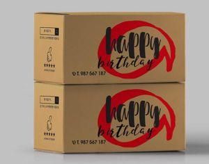 High Quality Custom Corrugated Black and Red Flexo Printing Express Carton Box / Online Shopping Carton Box
