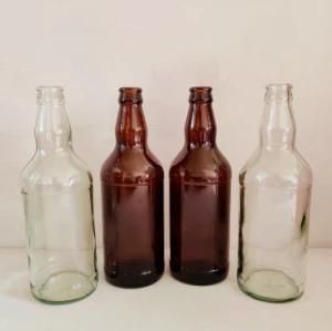 Wholesale Beer Glass Bottle Beverage 330ml 500ml Brown Glass Bottle Empty Liquor Bottle
