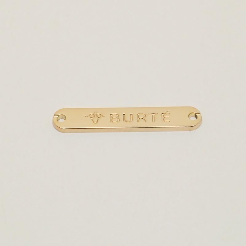 Manufacturer High Quality 1*4.5cm Debossed Metal Tag