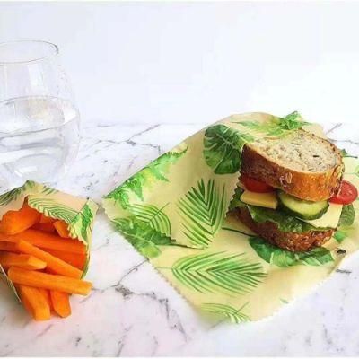 2021 Organic Natural Eco Friendly Non Toxic Sustainble Compostable Reusable Alternative Beeswax Food Wrap