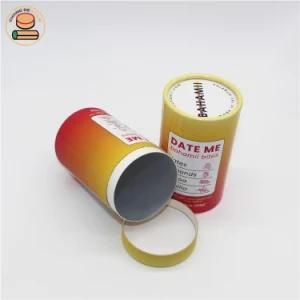 Custom Printed 100%Recycled Cylinder Cardboard Kraft Paper Packaging Tea Tube
