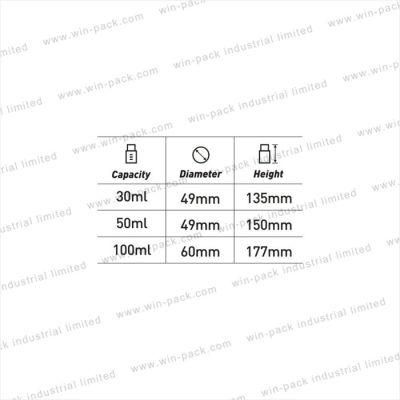30ml 50ml 100ml Gold Color Cosmetic Packaging Eco Acrylic Dispenser Bottle