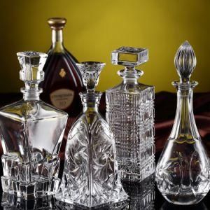 Stocked 375ml 500ml 700ml 1000ml Super Flint Empty Glass Bottle for Vodka Liquor Wine with Polymer Cork Crown Cap