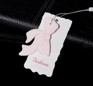 White Paper Card Printing Hang Tags for Leather Bag