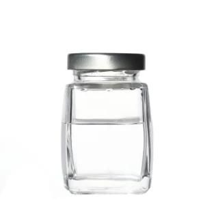 Glass Jars Suppliers Storage Clear Customize Empty Square Food Glass Jars Wholesale