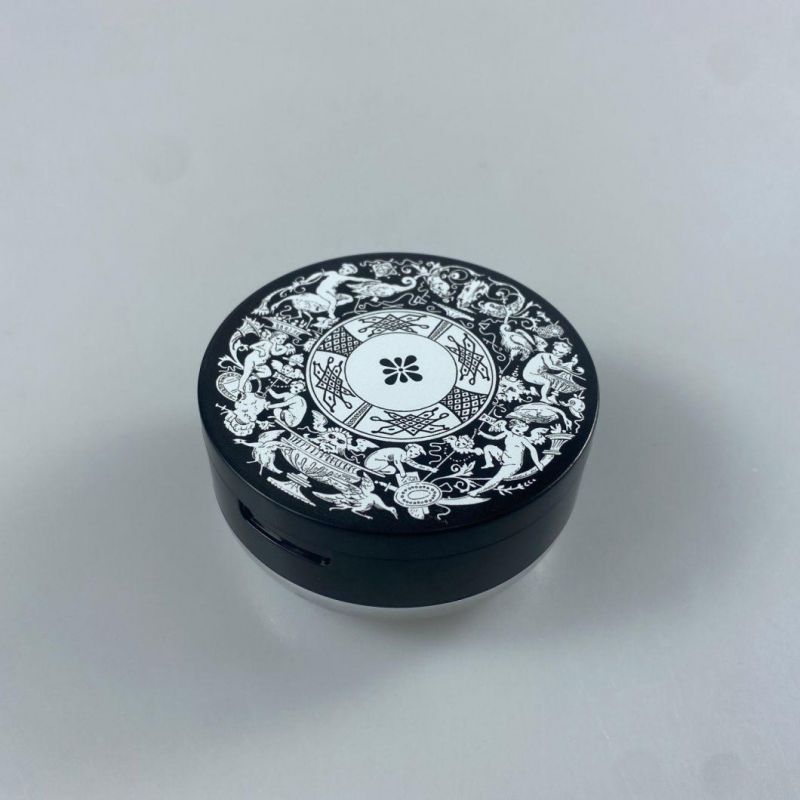 Round Transparent Powder Box Set Makeup Honey Powder Empty Box Packaging Materials