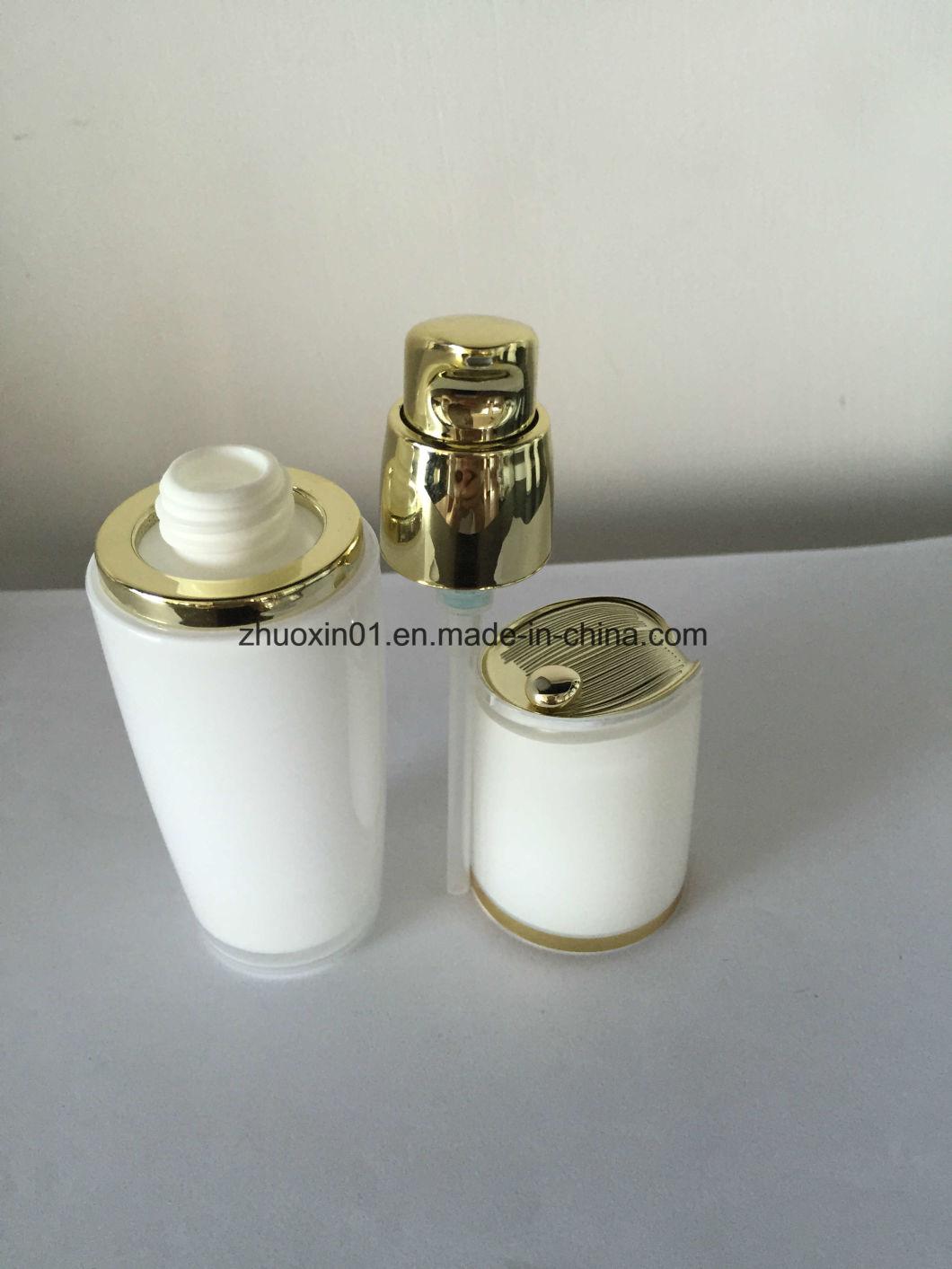 Pearl White Double Wall Acrylic Bottle for Skin Care Packaging