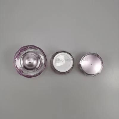 30g 50g Round Purple Acrylic Cosmetic Jar Cream Jar Used Skin Care Cream