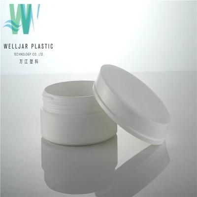 White 100g PP Plastic Jar with Cap