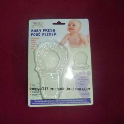 Folding Pet Clear Baby Pacifiers Blister Pack