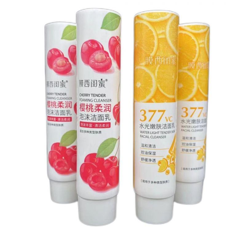 Custom Empty Eco Friendly Plastic PE Hand Cream Body Lotion Soft Cosmetic Packaging Refillable Squeeze Tube