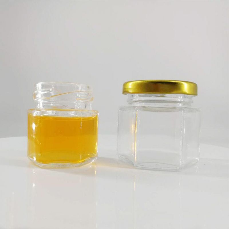9oz 280ml Hexagonal Honey Containers Jam Containers Baby Food Containers Glass Pickles Containers