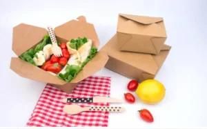 Biodegradable Brown Food Grade Takeaway Paper Food Box
