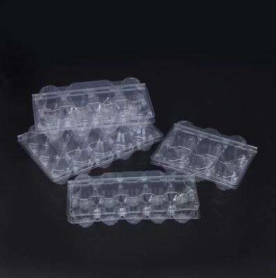 Wholesale Stackable Recycled Pet Clamshell Egg Tray Plastic