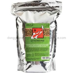 Staple Fish Food Packaging Bag/ Stand up Fish Food Bag/ Laminated Pet Food Bags with Zipper