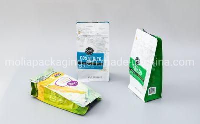 Aluminum Foil Side/ Bottom Gusset Coffee Bean Zipper Packing Bag