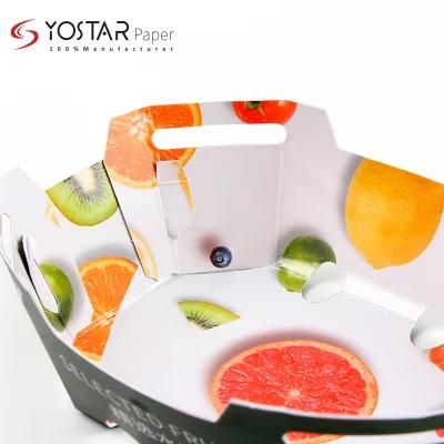 Disposable Food Container Fruit Packaging Paper Boxes with Logo
