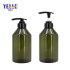Wholesale Supply 500ml Green Shampoo Lotion Bottle Wash Gel Skin Care Package
