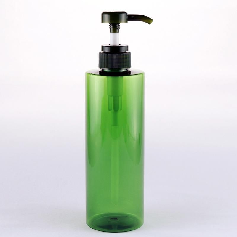 Clear Green Empty 500ml Custom Logo Lotion Bottle Hotel Pet Foam Soap Plastic Pump Bottles for Shampoo