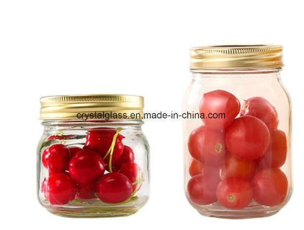 Food Storage Candy Containers Honey Cookie Jam Mason Sealed Glass Jar with Lid