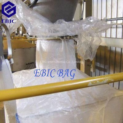 3300lbs Corner Loops Baffle Cubic Sand Sling Ton Jumbo Bulk FIBC Q Ventilated Firewood Fertilizer Cement PP Packing Plastic Big Bag Super Sack