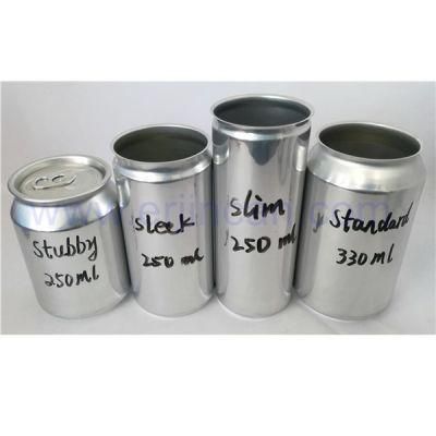 Sleek 12oz 355ml Custom Printed Empty Aluminum Cans with Easy Open End