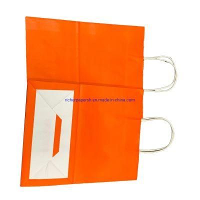 Custom Size Paper Bag for Restaurant with Free Logo Printing