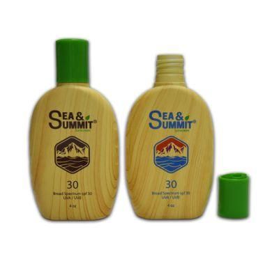 Bamboo 120ml Sunscreen Bottle Sun Cream Facial Lotion Packaging Bottle Makeup Cosmetic Packaging Container Hand Cream Bottle