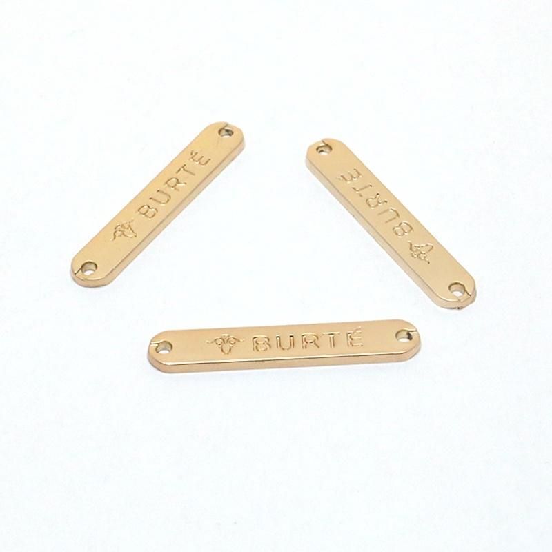 Manufacturer High Quality 1*4.5cm Debossed Metal Tag