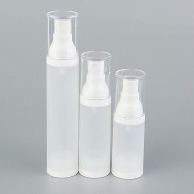White in Stock 15ml 30ml 50ml Atomizer White Head Mist Airless Spray Bottle Packaging Cosmetic Airless Pump Bottle