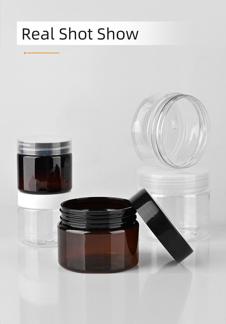 150ml Cream Jar Clear Pet Plastic Cosmetic Cream Jar Cosmetic Container